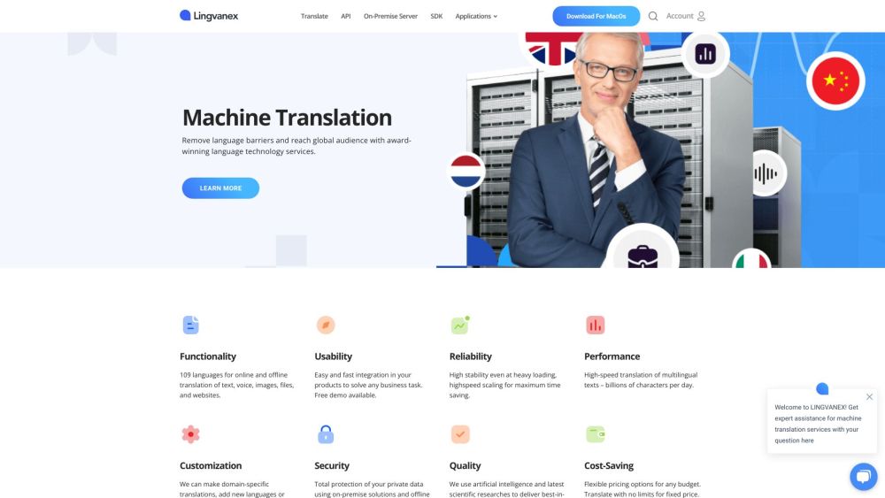 Lingvanex: Translation Tools & AI Tool