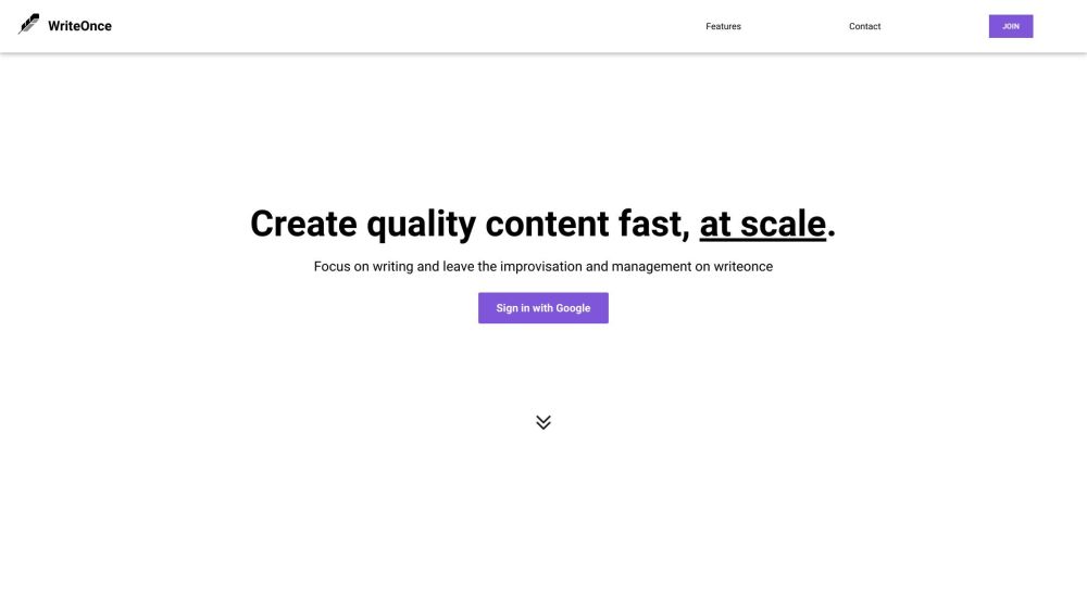 WriteOnce: AI Tool for Content Generation & Distribution