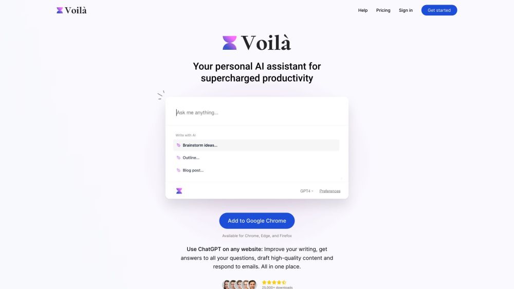 Voilà: AI Tool, ChatGPT AI Assistant