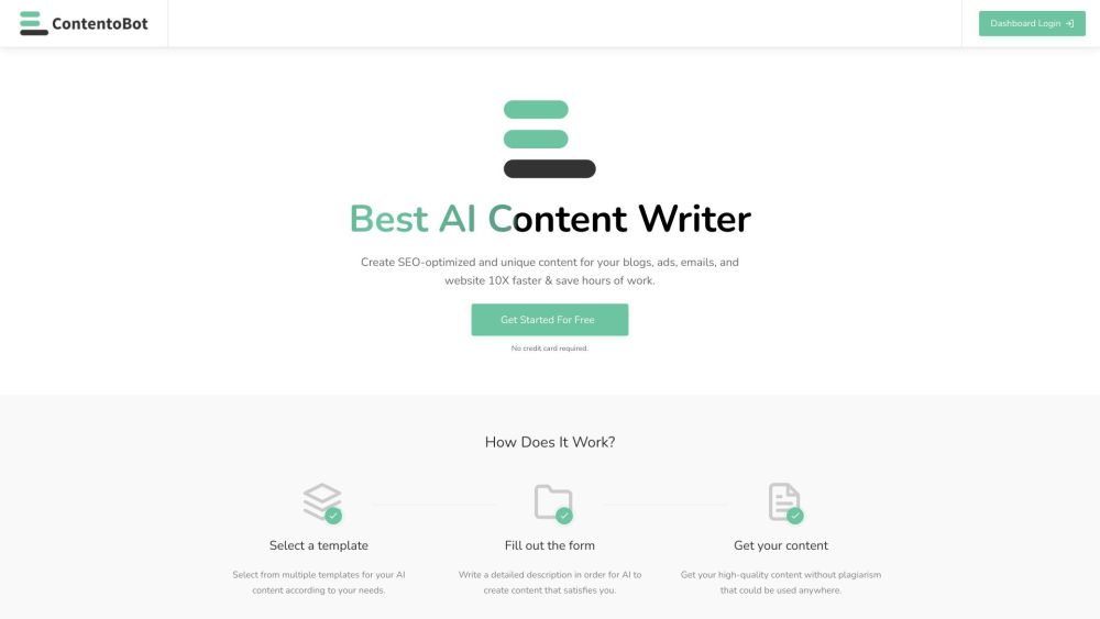 ContentoBot.com: AI Tool for High-Quality Content