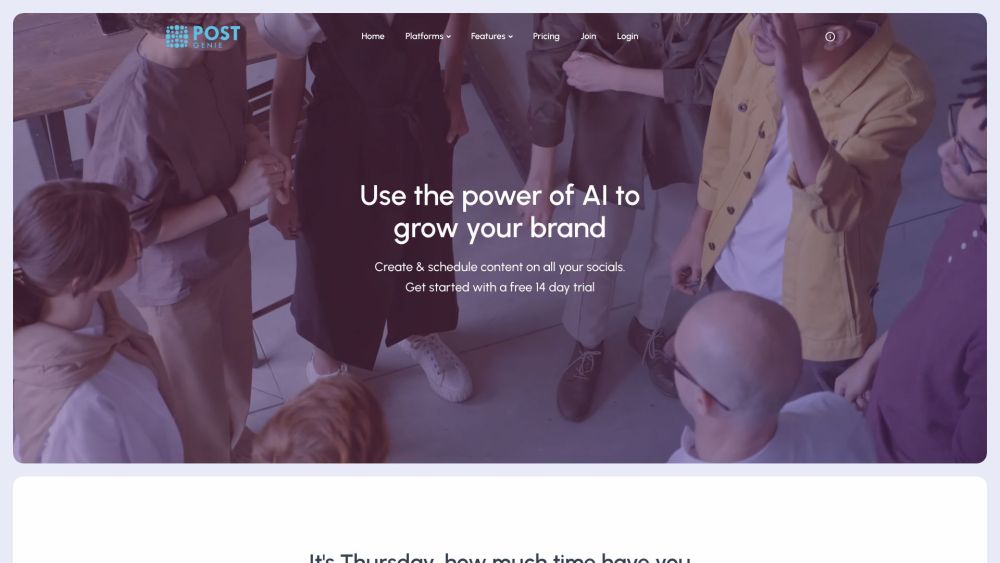 Post Genie: AI Scheduler for Brand's Social Media Content