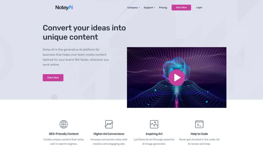 Notey.AI: AI Content Gen & Writer - Perfect AI Tool