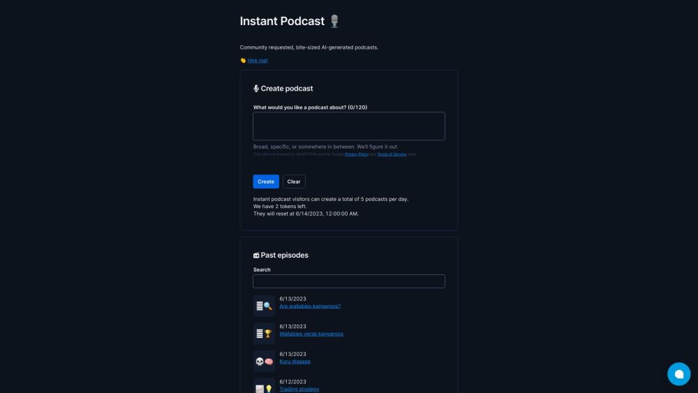 Instant Podcast: AI Tool for Short, Informative & Fun Introductions