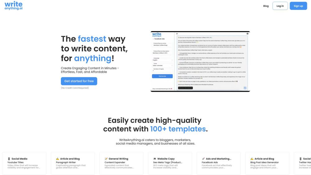 WriteAnything.ai: AI Tool for Effortless Content Creation