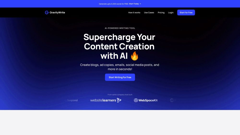 GravityWrite: AI Tool for High-Quality Content