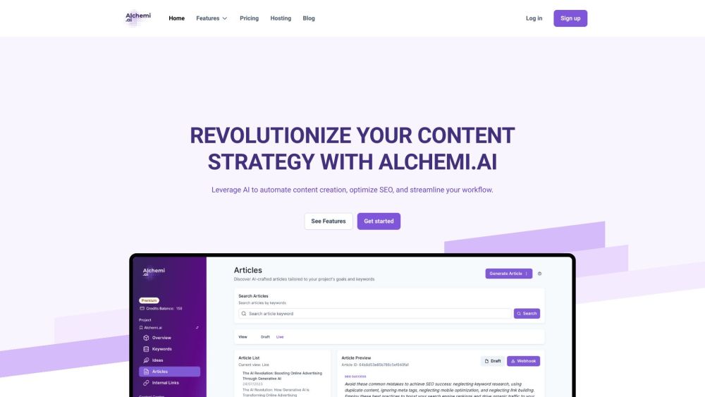 Alchemi.ai: Content Strategy Revolutionized