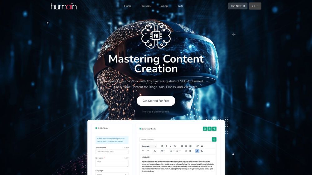 Humai.in: AI Content Generator & Writer