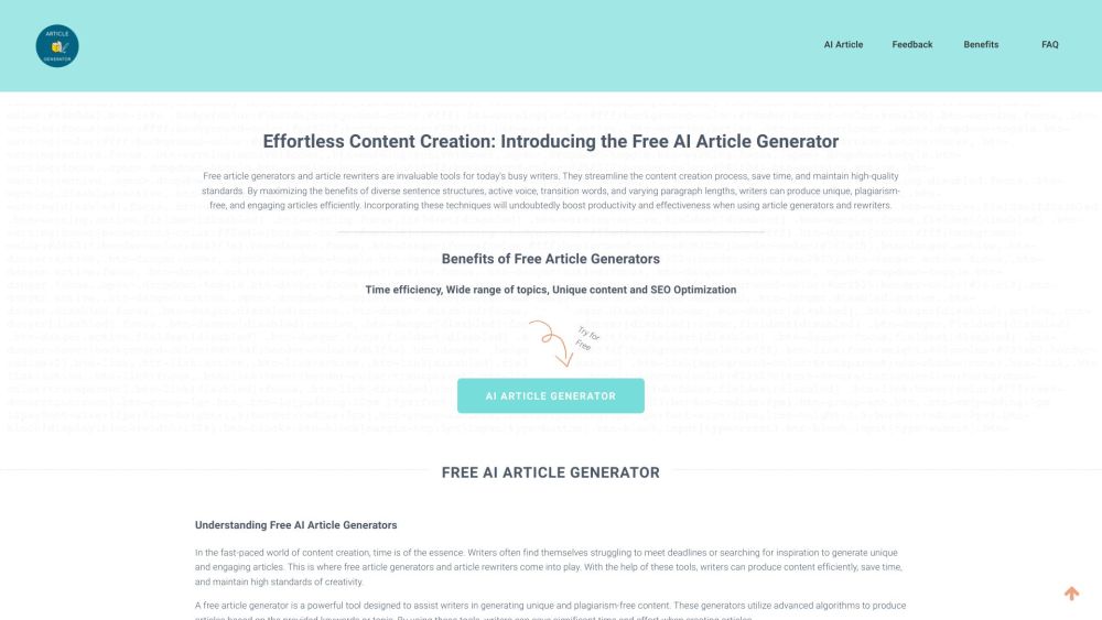 ArticleGenerator.online: AI Tool for Content Creation