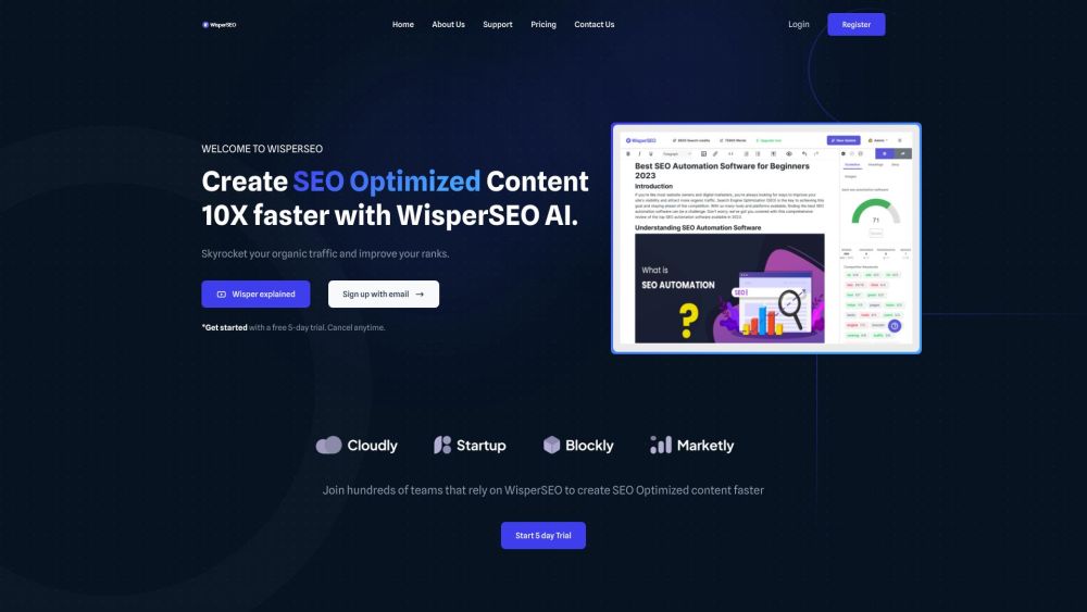 WisperSEO: Enhance Content Strategy with AI Tool