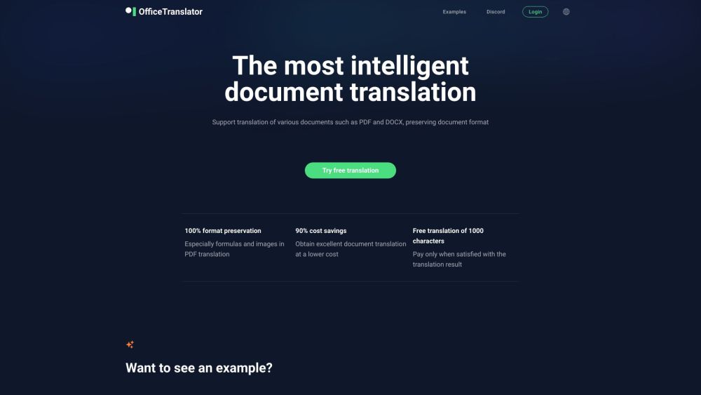 Office Translator: AI Tool for High-Quality Document Translation