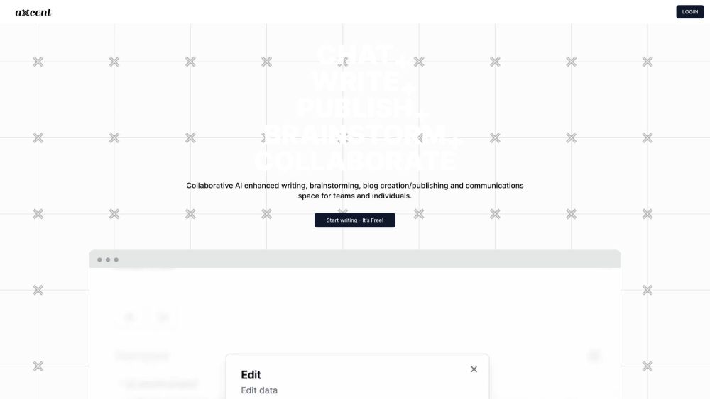 Axcent: Collaborative AI Tool for Writing & Collaboration