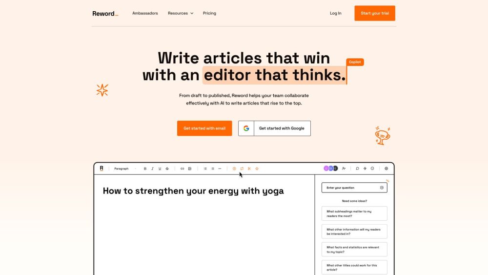 Reword: AI Tool for Outstanding Articles