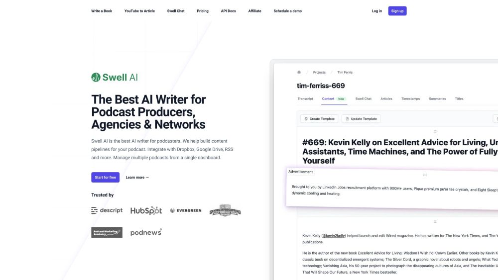 Swell AI: Ultimate AI Tool for Content Creation