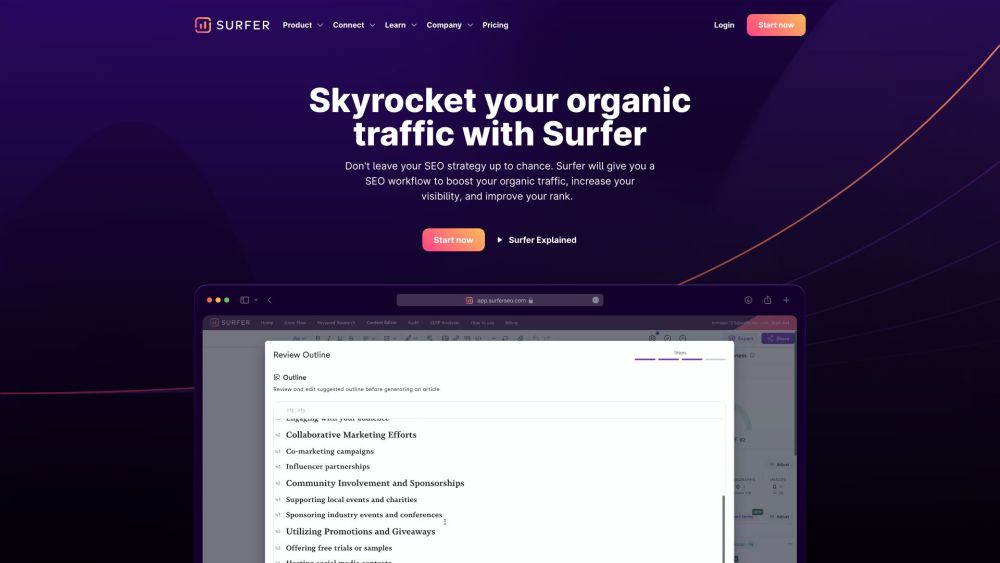Surfer: AI Tool for SEO & Content Strategy