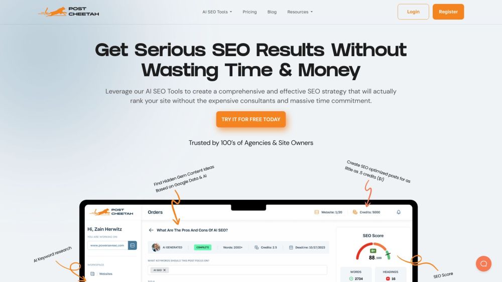 Post Cheetah: AI Tool Suite for SEO