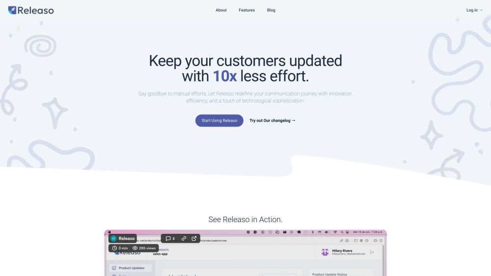 Releaso: Simplify product updates & customer engagement with AI tool