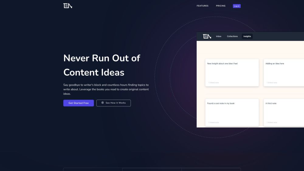 ThinkerNotes: AI Tool for Original Content Ideas