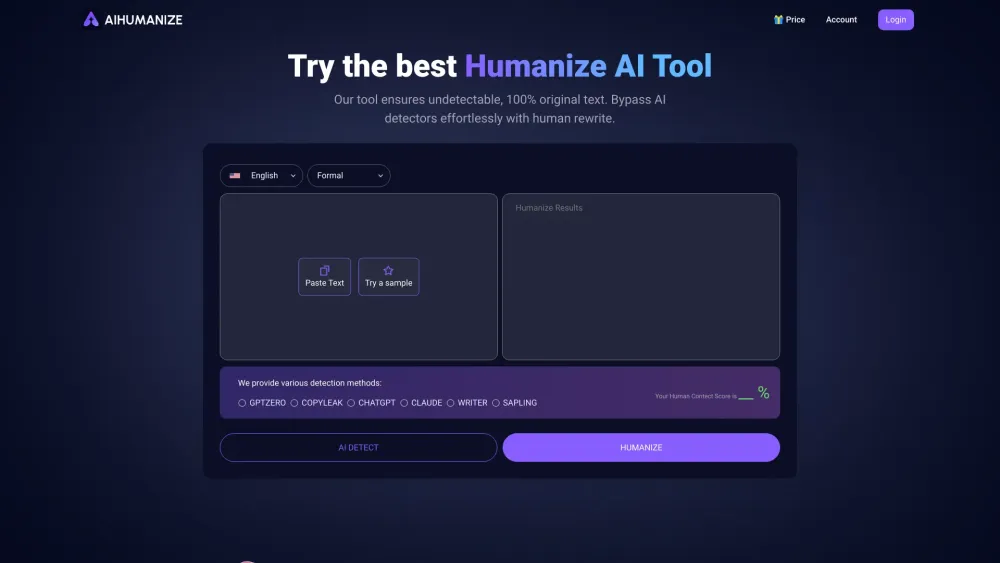 AI Humanize: AI Tool for Humanizing Your Content