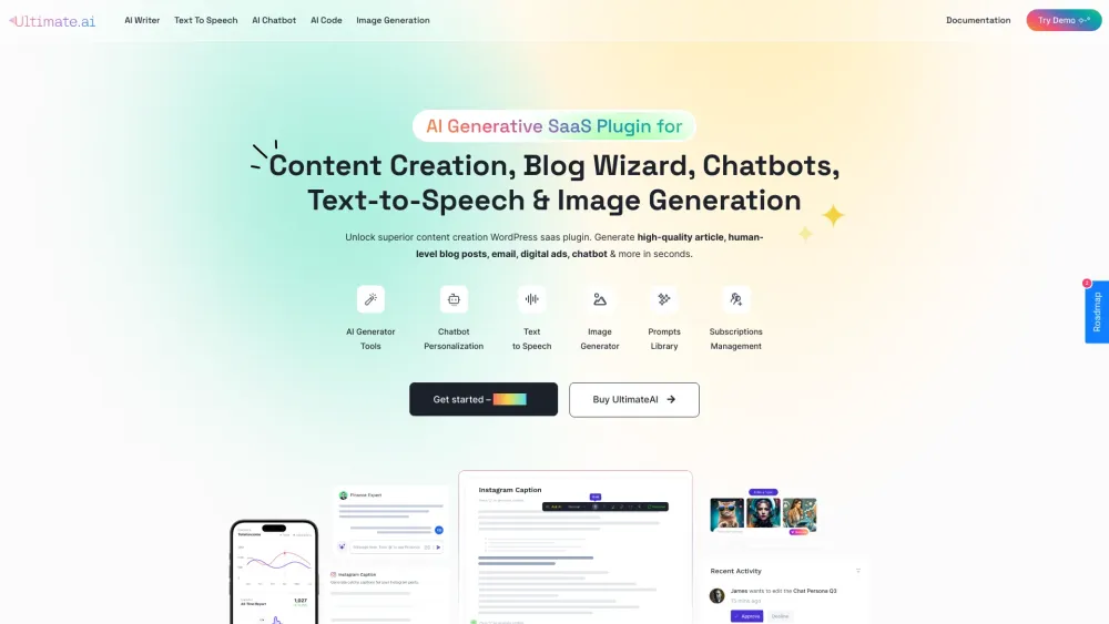 UltimateAI: AI Tool for Content Generation