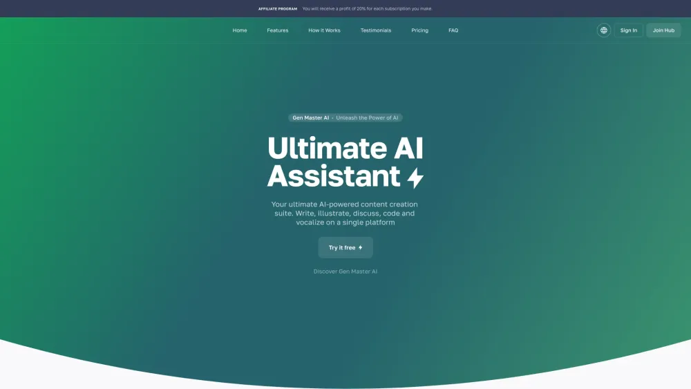 Gen Master AI: All-in-One Content Creation Studio