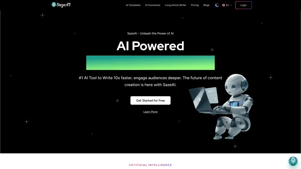 SazeAI: AI Tool for Writers & Creators