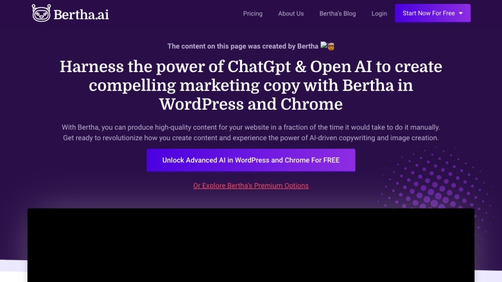 Bertha AI: AI Copywriting Assistant for WP & Chrome