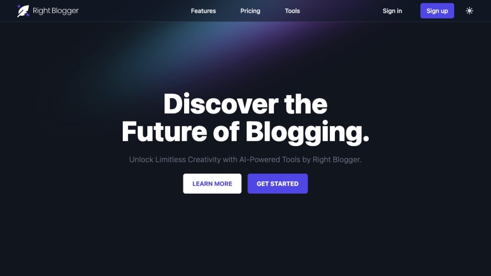 RightBlogger: AI-Powered Content Tool Platform