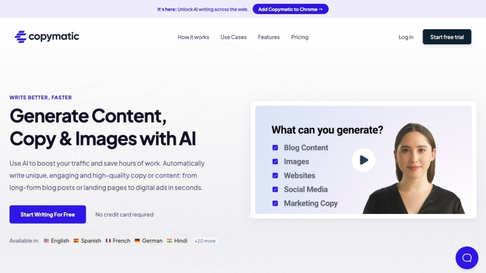 Copymatic: AI Tool for Powerful Copywriting