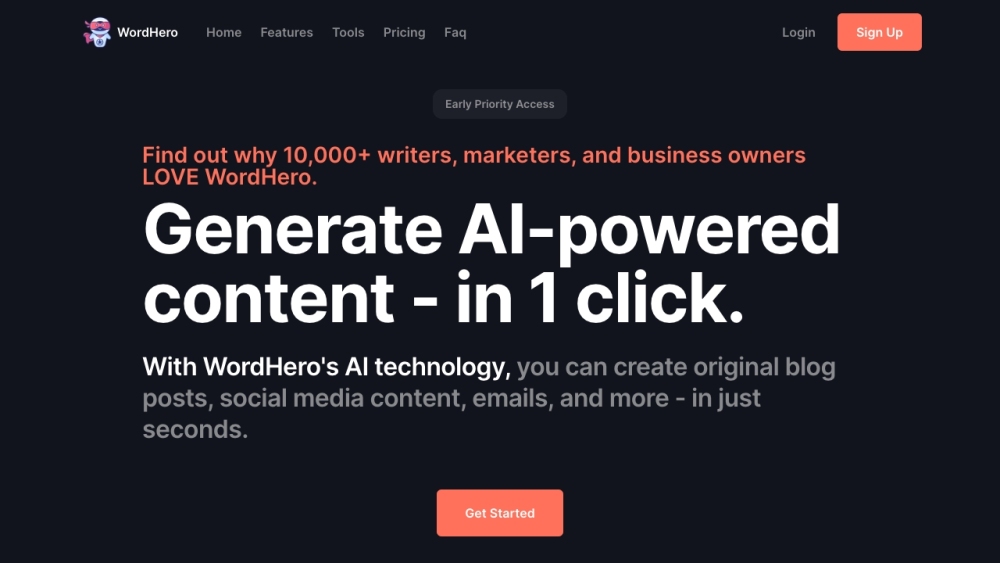 WordHero: #1 AI Writing Tool for Business Owners