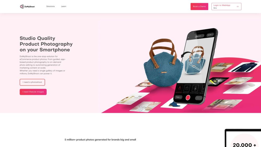 DoMyShoot: AI Tool for Ecommerce Product Photography