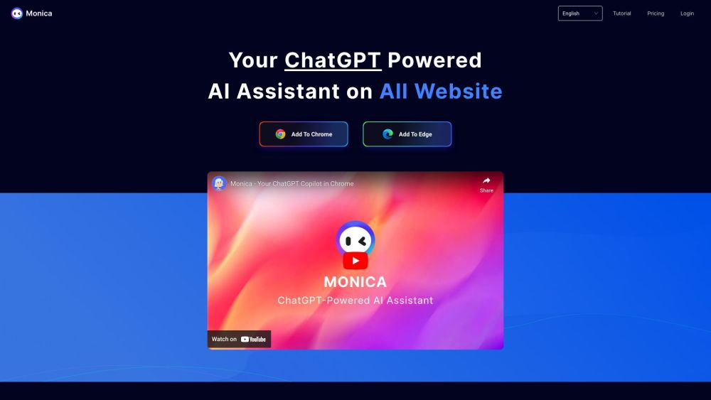 Monica - Your ChatGPT AI Assistant: Effortless AI Tool