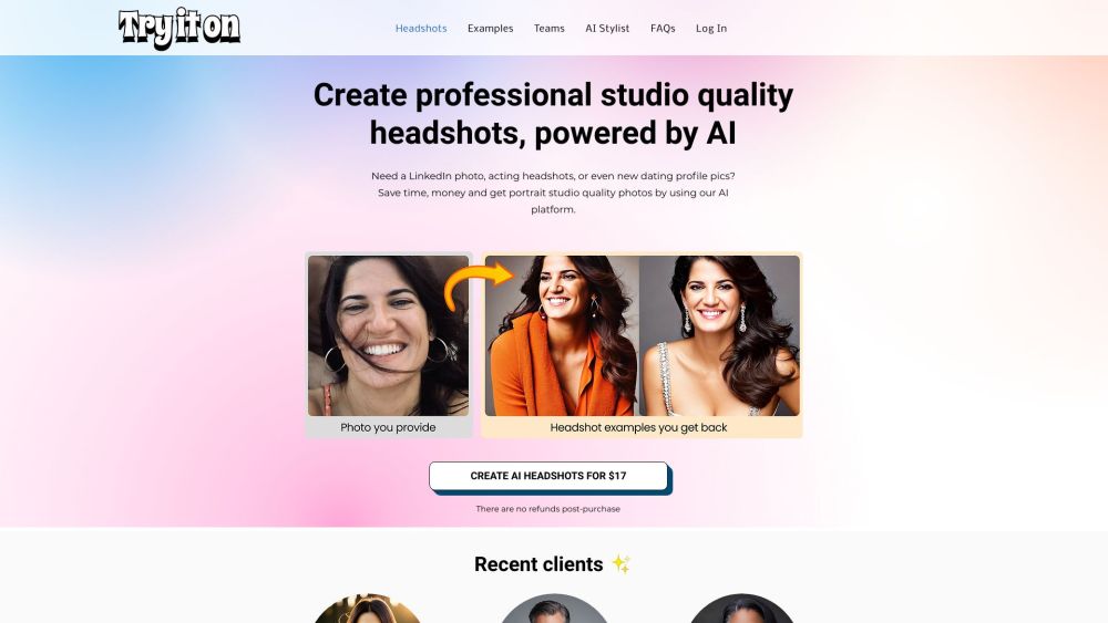 Try it on AI: AI Tool for Pro Headshots