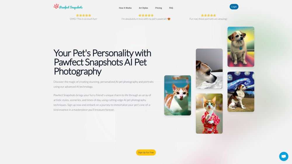 Pawfect Snapshots: AI Tool for Personalized Pet Portraits