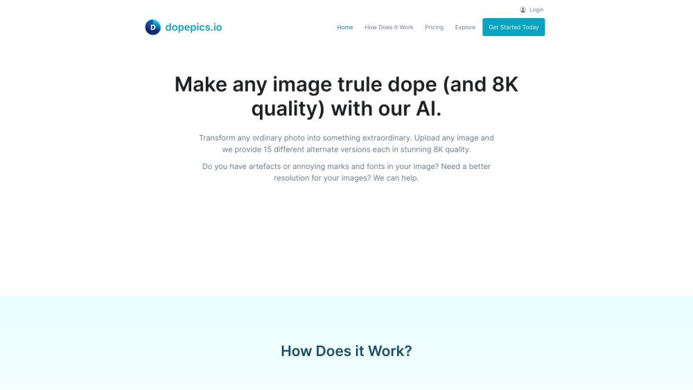 dopepics.io: AI Tool for Transforming Ordinary Photos