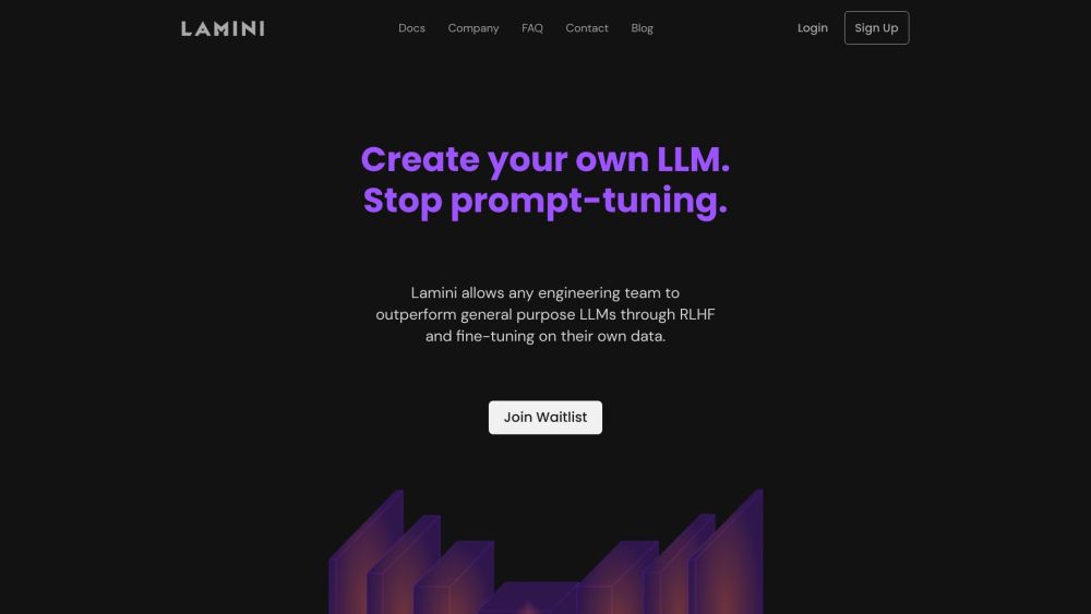 Lamini: AI-powered LLM platform for enterprise software - 40 characters