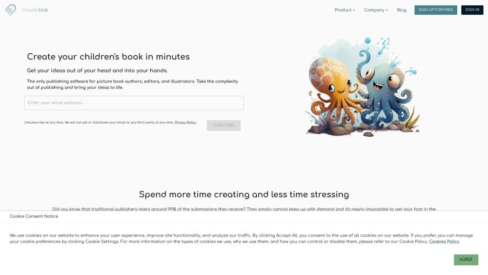 Made Live: AI Tool for Creating & Publishing Children's Books