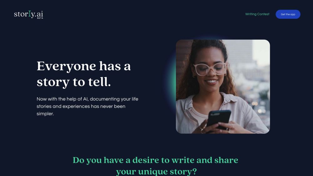 storly.ai: AI Tool for Quick Life Story Documentation