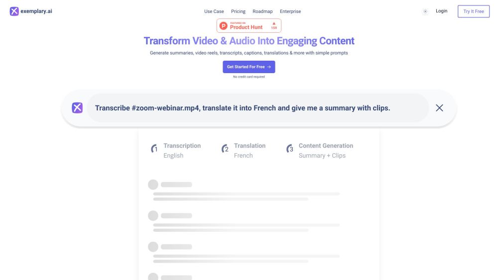 exemplary.ai: AI Transcription & Editing Tool