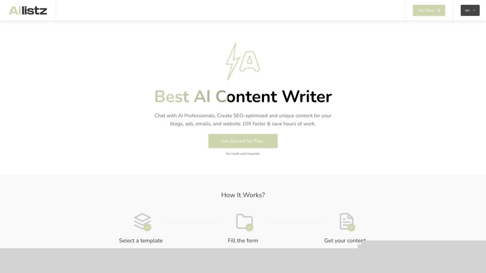 AiListz: Premier AI Tool for Content Creation and Writing Assistance