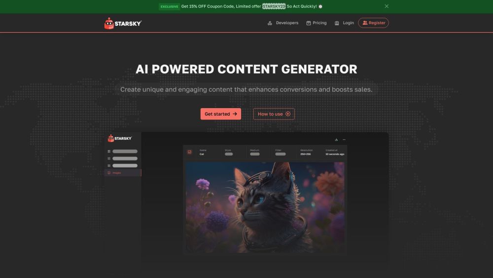 Starsky: AI Tool for High-Quality Content Creation