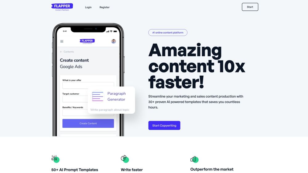 Flapper.ai: AI Content Platform & Tool