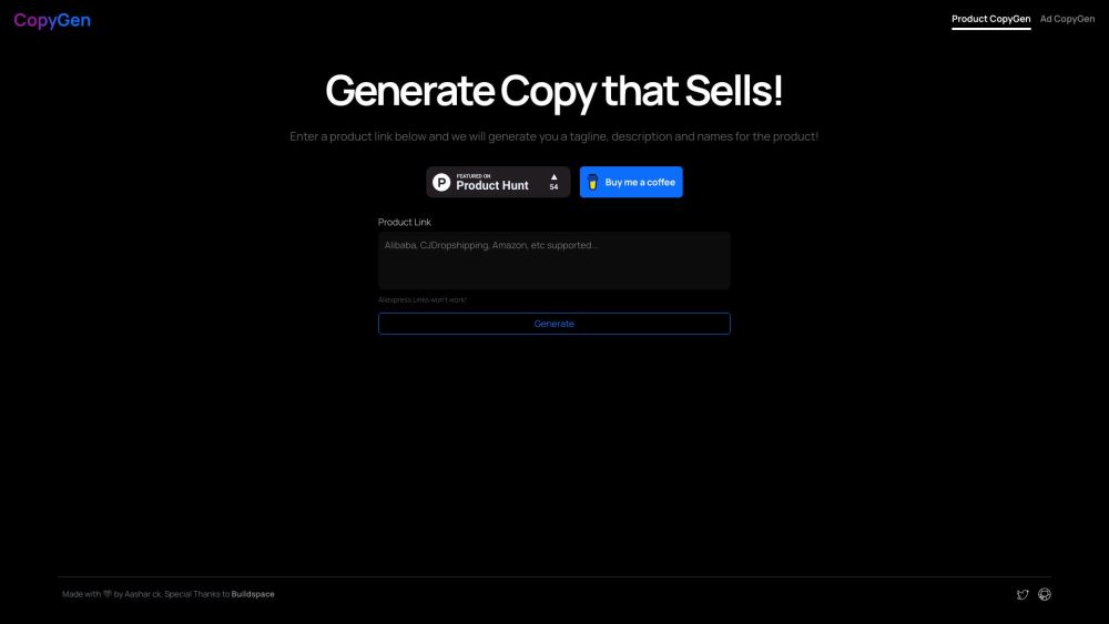 CopyGen: AI Tool for Captivating Copy That Sells