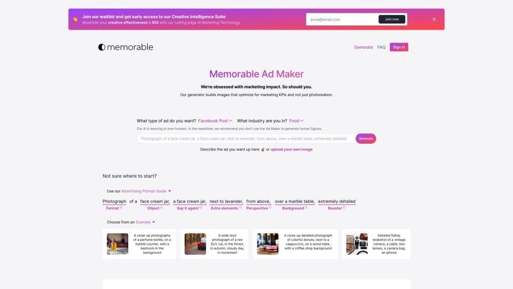 Memorable: AI Tool for Ad Optimization by Product Name