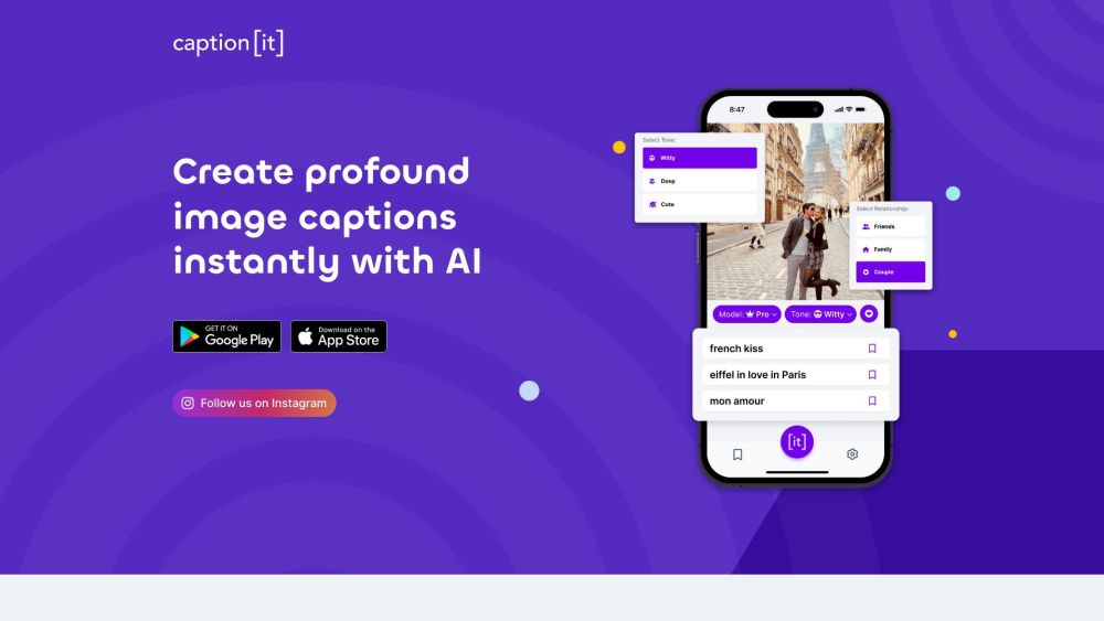 Captionit - Instagram Caption Generator: AI-Powered Tool