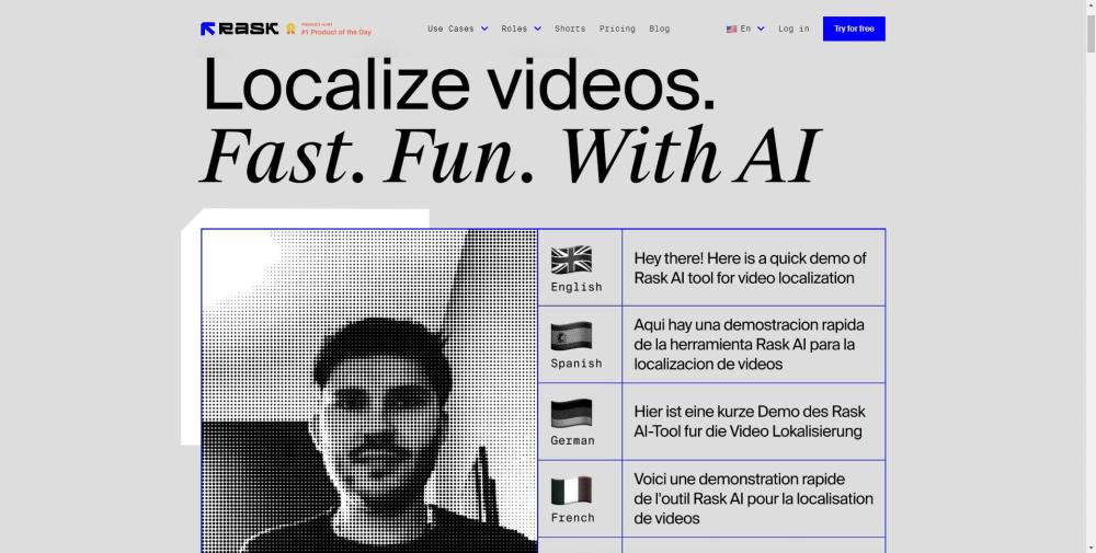 Rask AI: AI Video Localization & Dubbing Tool