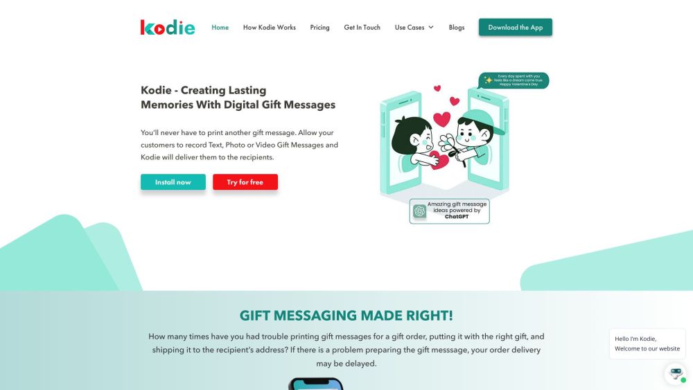 Kodie: AI Tool for Personalized Gift Messaging