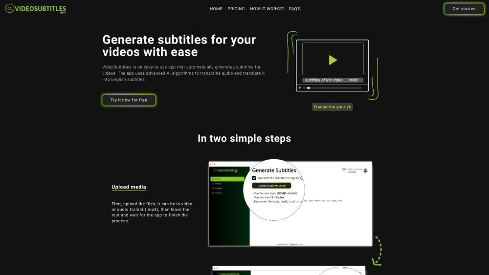 VideoSubtitles: AI Tool for Transcribing & Translating