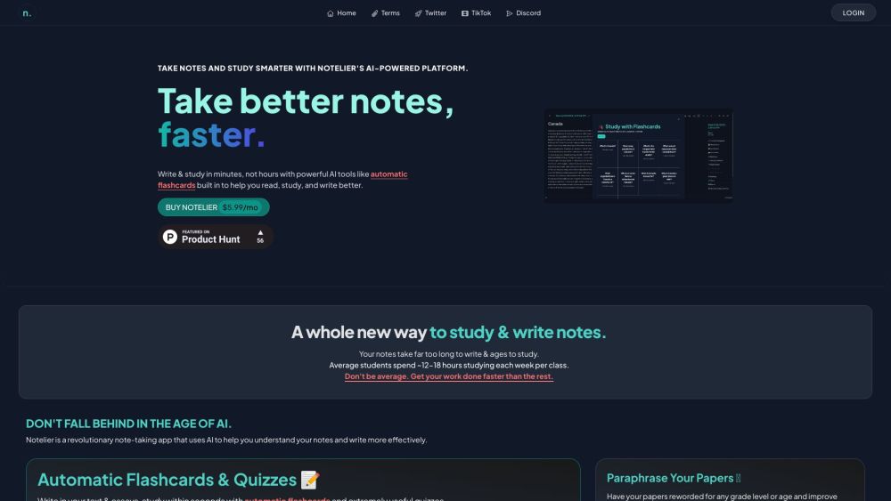 Notelier: Write Powerful Notes & Essays, Study with AI