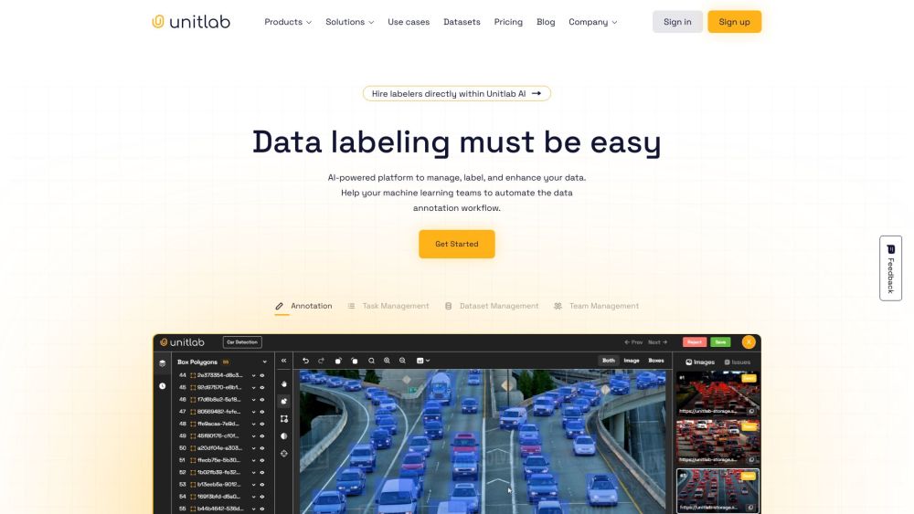 Unitlab: AI Tool for Data Management & Labeling