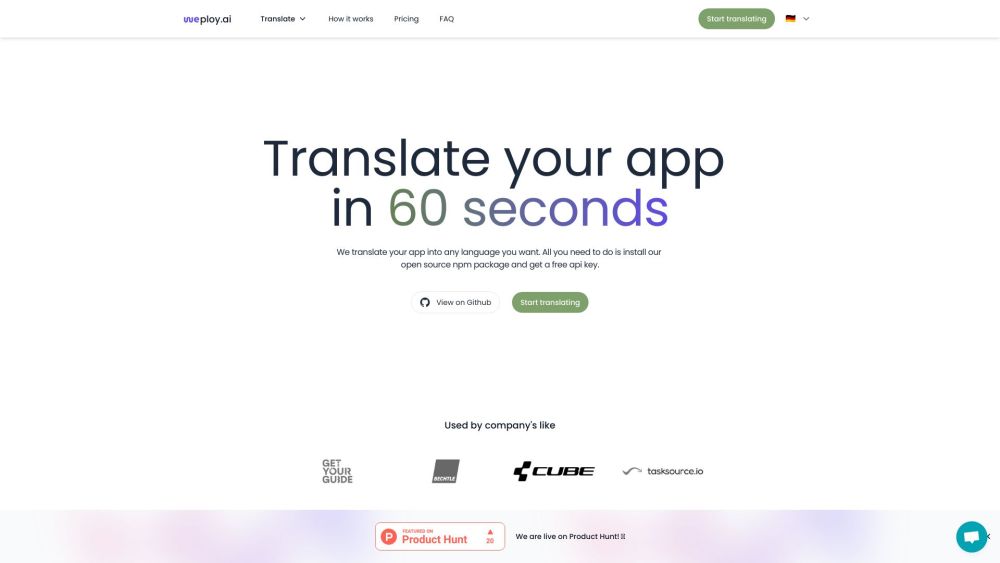 weploy.ai: The Ultimate AI Tool for App Translation